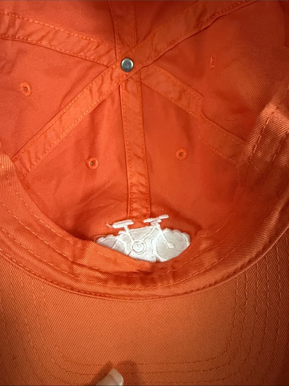 Life Is Good Unisex Coral-Orange Bike Embroidered Hat